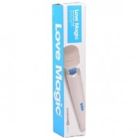 Love Magic Wand Massager, 28 Function, Rechargeable, w/Strong Vibration WHITE